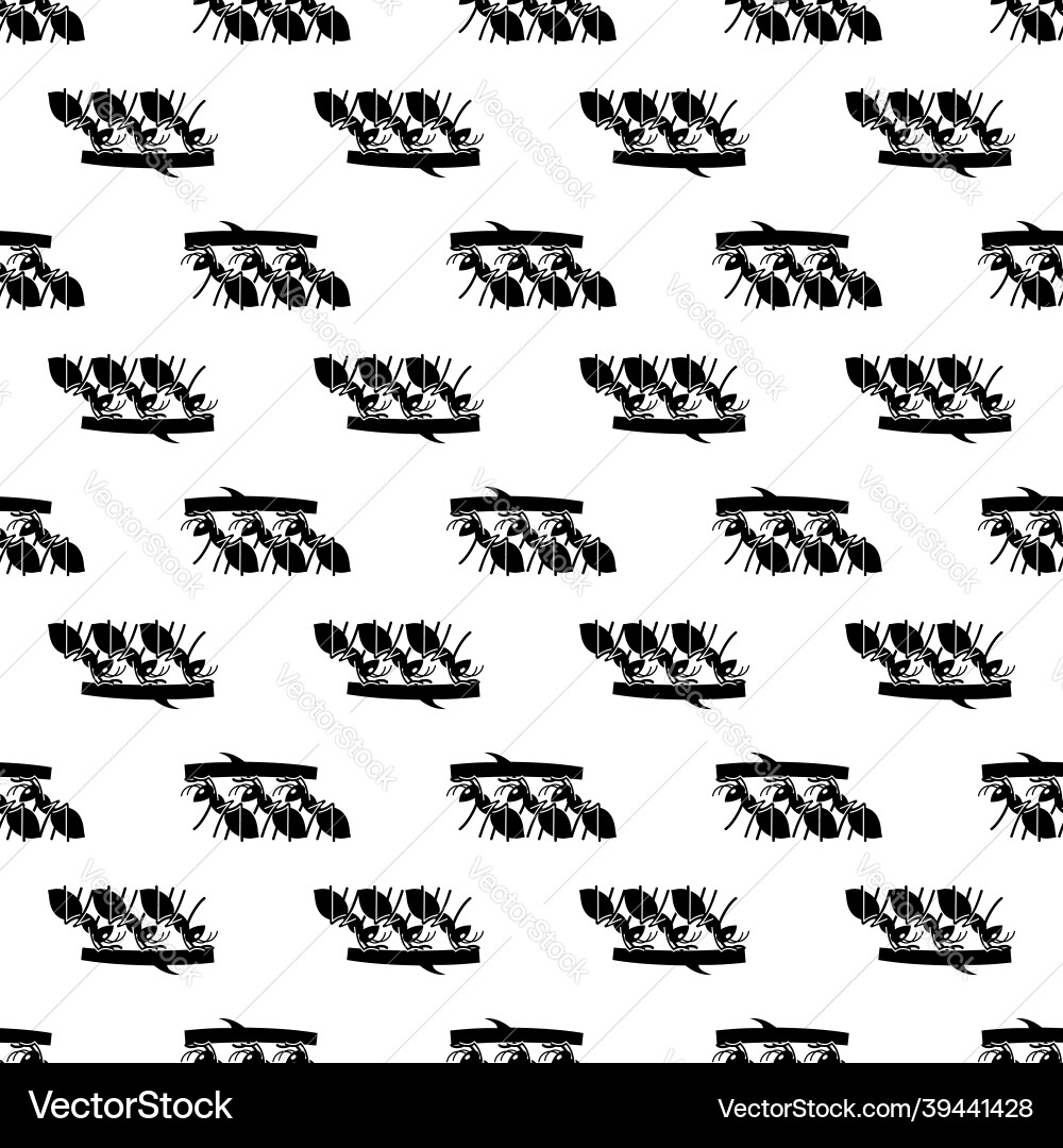 Ant cohesion pattern seamless Ant cohesion pattern seamless vector image