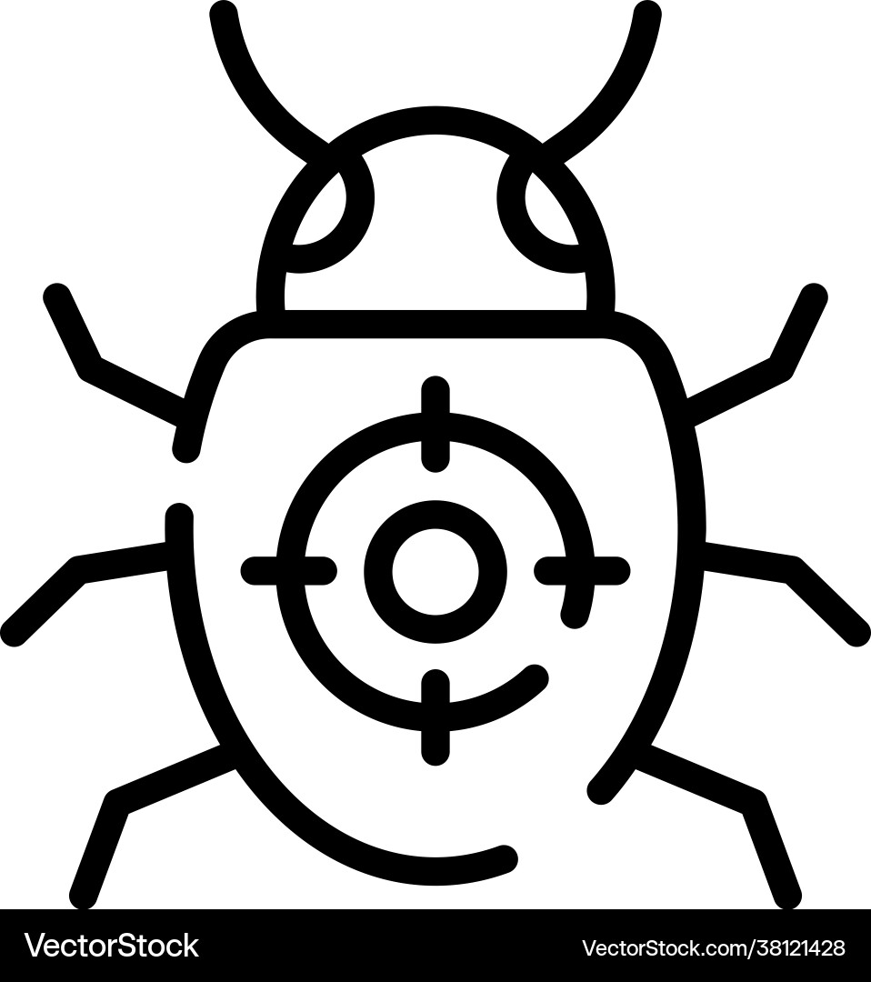 Bug Fixing Icon - Problem Solving vector image