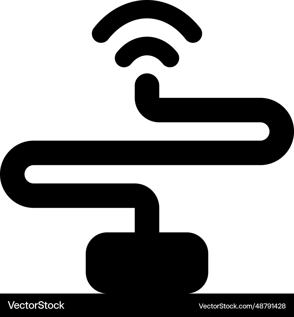 Device internet connection via wireless network Vector Image