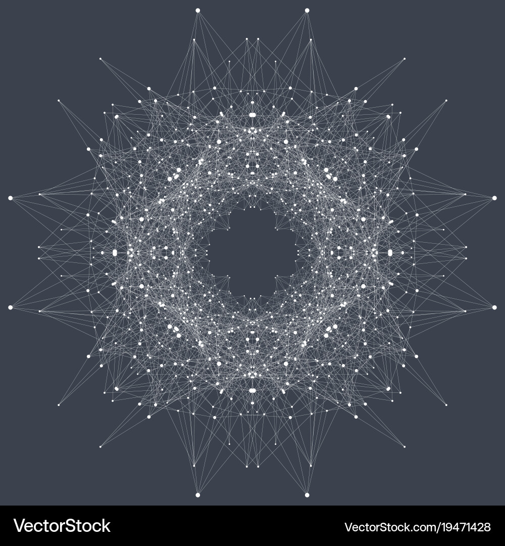 Neural Network Structure Vector Image