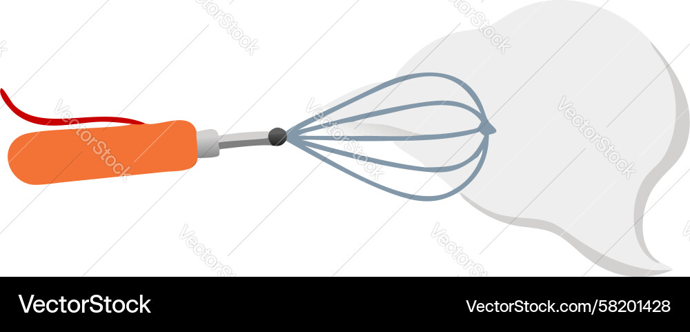 Whisk and speech bubble icon design generative ai Vector Image