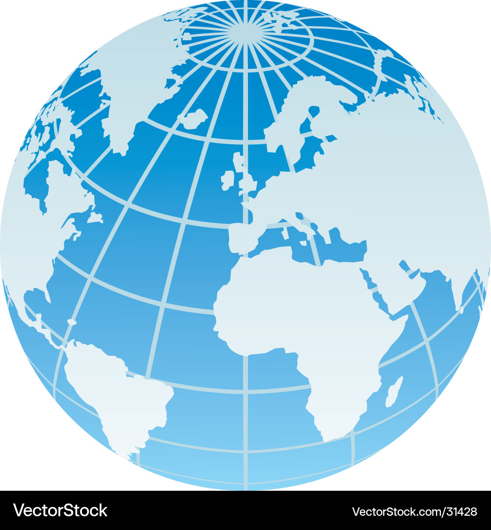 World Globe Illustration vector image