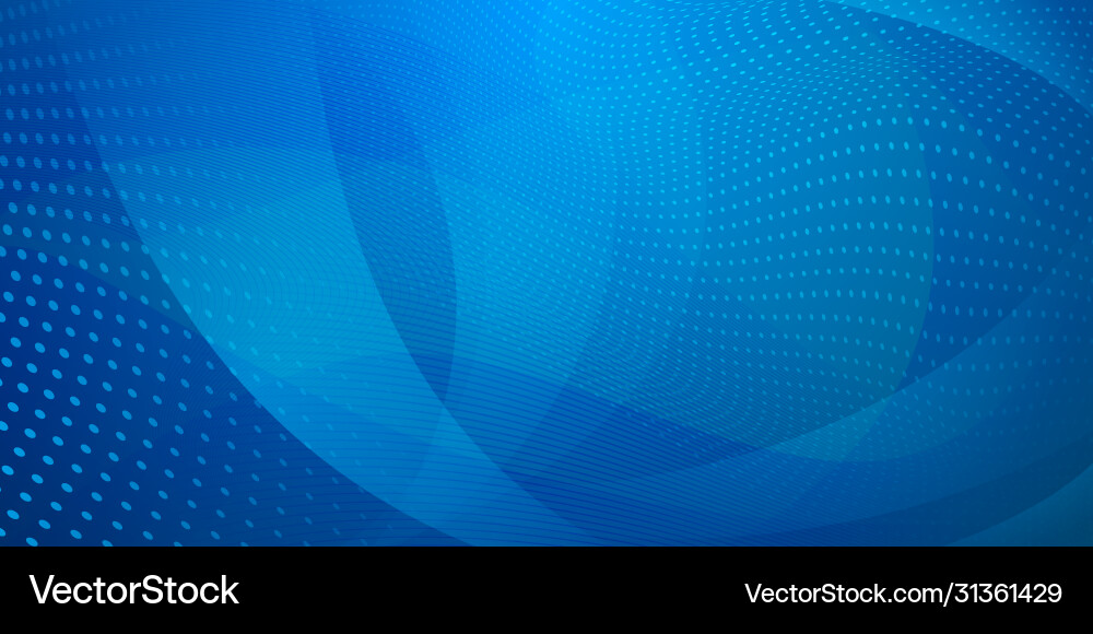 Abstract background halftone dots and curved vector image
