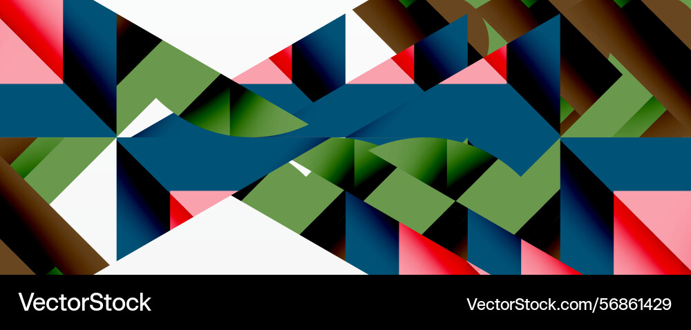 Abstract geometric pattern triangles rectangles Abstract geometric pattern triangles rectangles Vector Image