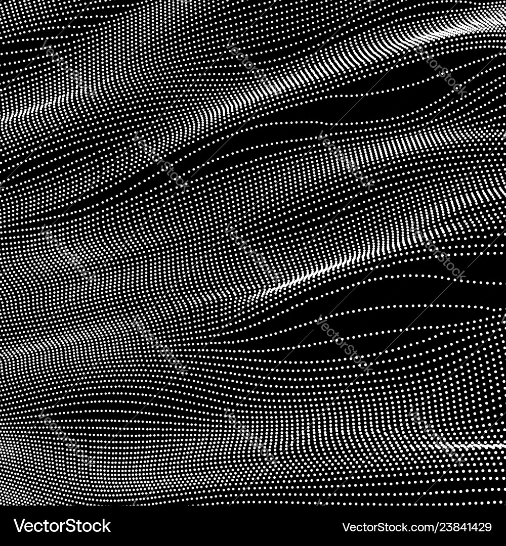 Array with dynamic particles 3d technology style Array with dynamic particles 3d technology style vector image