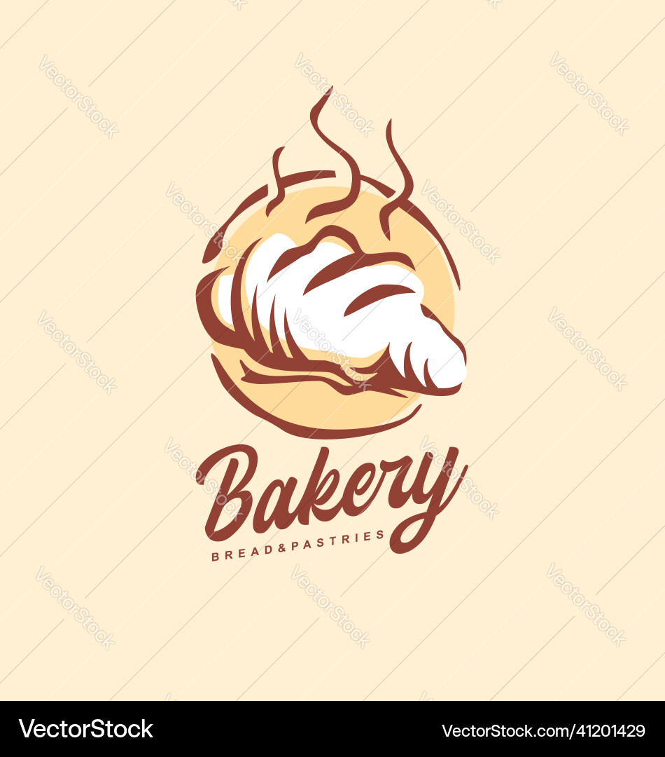Artistic Bakery Logo Vector Image