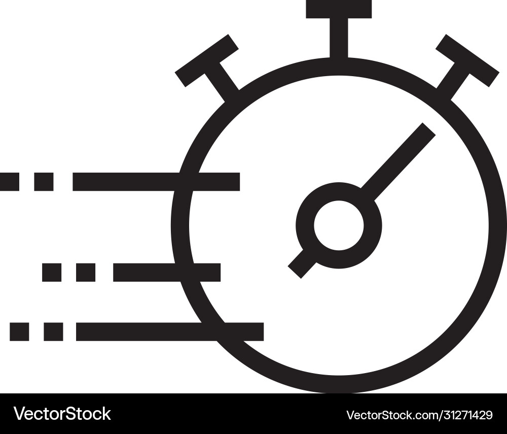 Chronometer timer flat style icon Chronometer timer flat style icon vector image