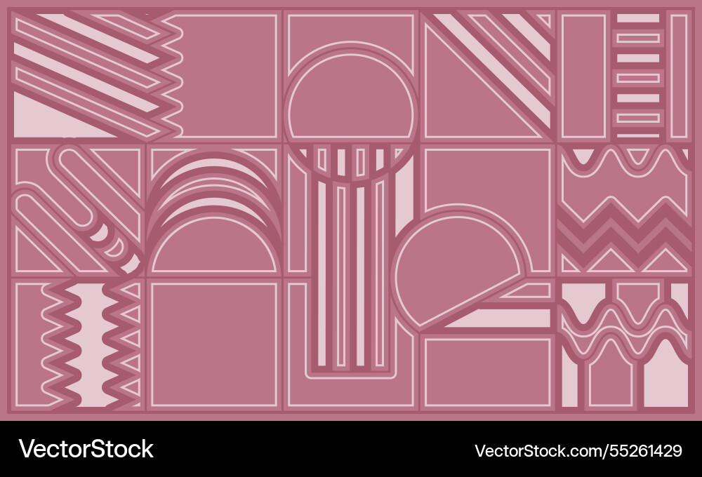 Geometric pattern in a minimalist style an idea vector image