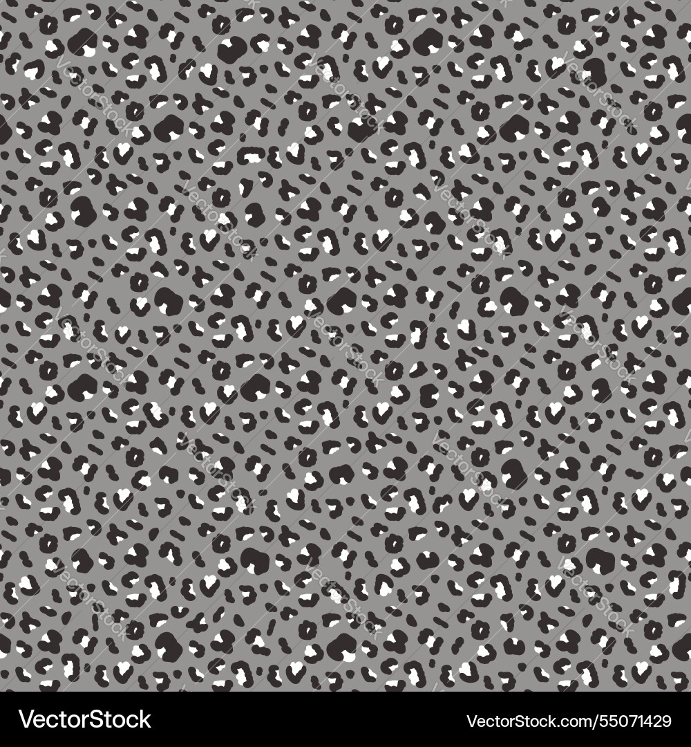 Leopard abstract monochrome seamless pattern Leopard abstract monochrome seamless pattern vector image