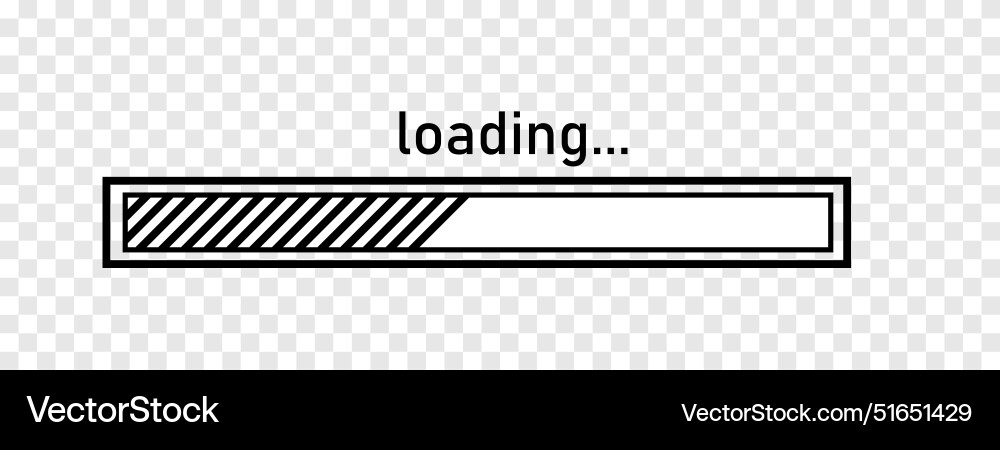 Loading bar concept progress data for upload Loading bar concept progress data for upload vector image