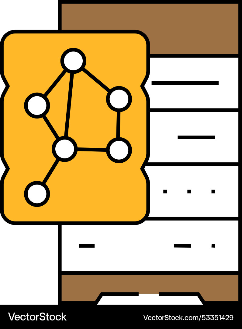 Nosql database icon color Nosql database icon color vector image