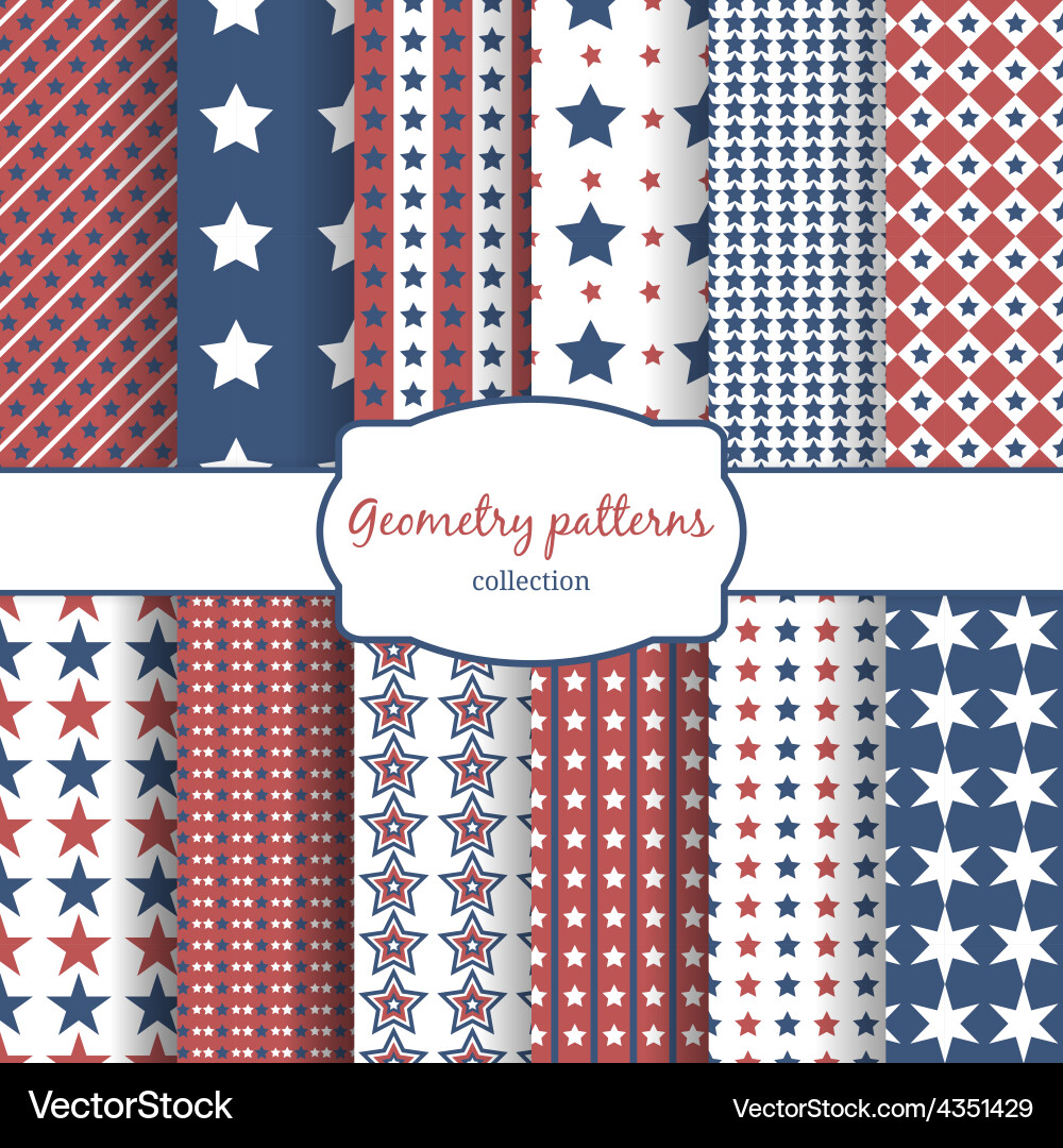 Stars and Stripes Pattern vector image