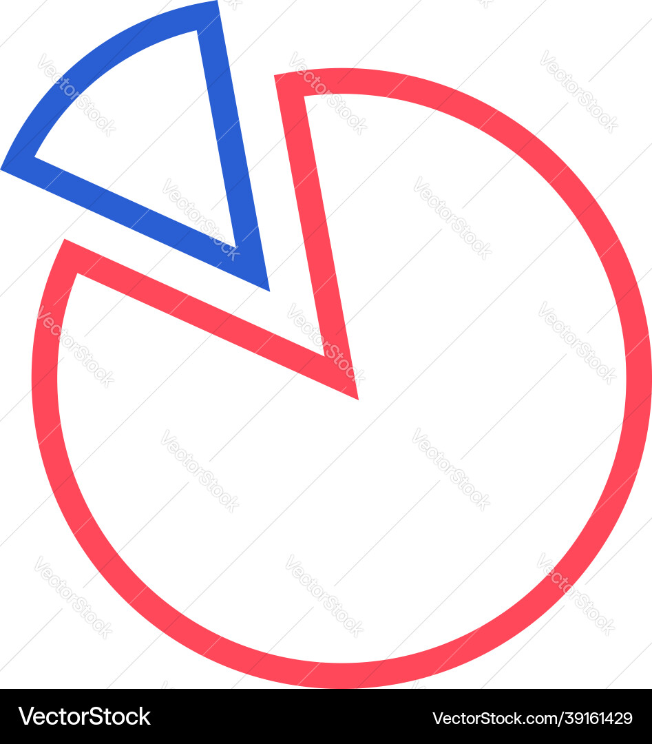 Visualization graph on a white background vector image