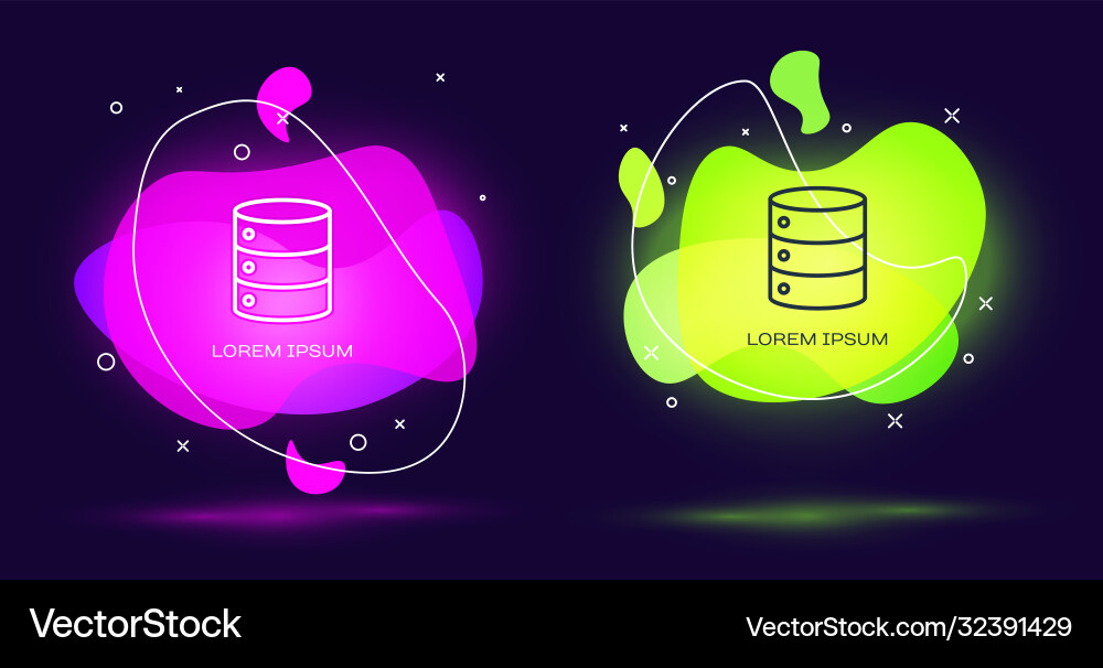 Zeilenserver Daten Webhosting-Symbol isoliert Zeilenserver Daten Webhosting-Symbol isoliert vektorbild