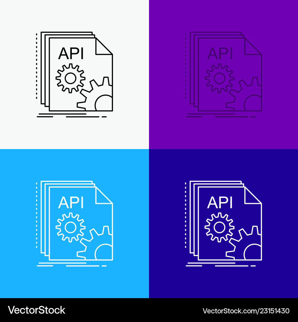 Api-App-Kodierung Entwickler-Software-Symbol über Api-App-Kodierung Entwickler-Software-Symbol über vektorbild