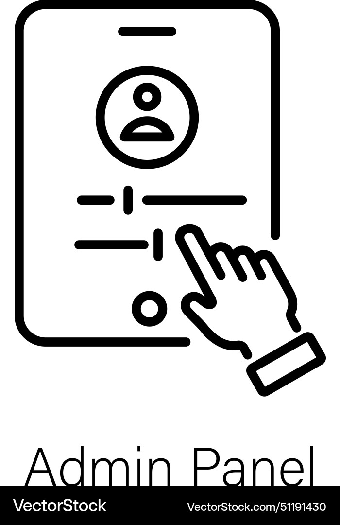 Api setting vector image