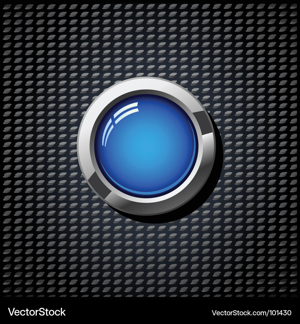 Blue button Vector Image