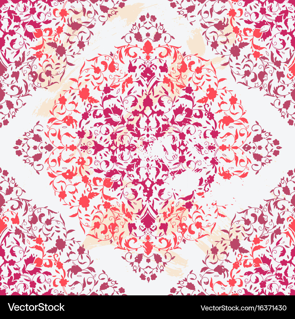 Islamic Rose Pattern Islamic Floral Pattern Royalty Free Vector Image