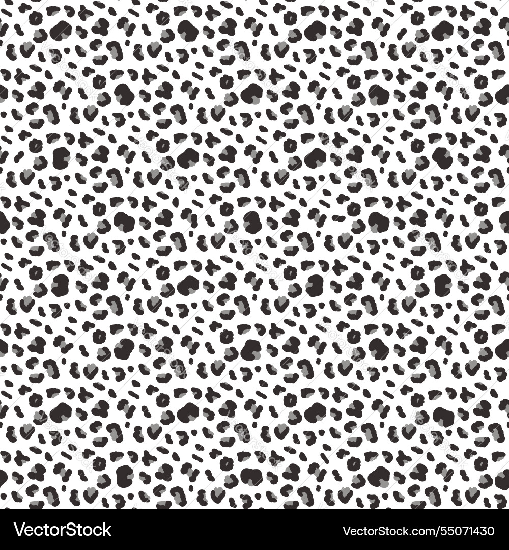 Leopard abstract monochrome seamless pattern Leopard abstract monochrome seamless pattern vector image