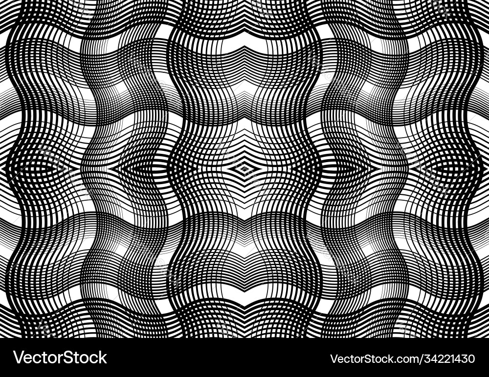 Repeatable and tileable grid mesh zig-zag Repeatable and tileable grid mesh zig-zag Vector Image