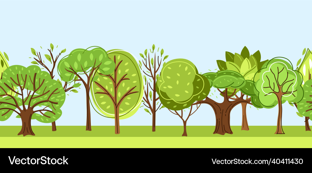 Spring or summer seamless pattern with stylized Spring or summer seamless pattern with stylized vector image