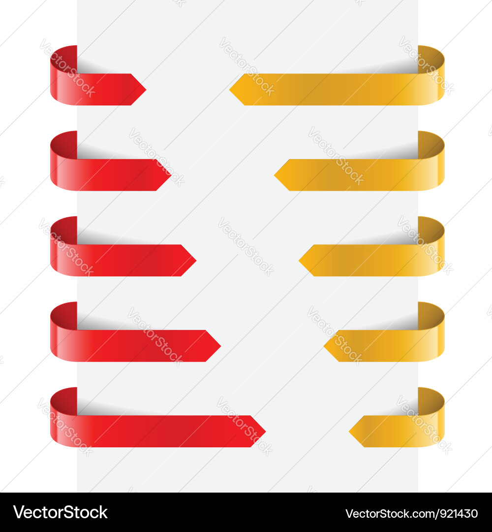 Web arrows vector image