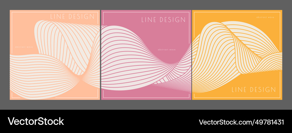 A pattern of wavy lines minimalistic abstract A pattern of wavy lines minimalistic abstract vector image