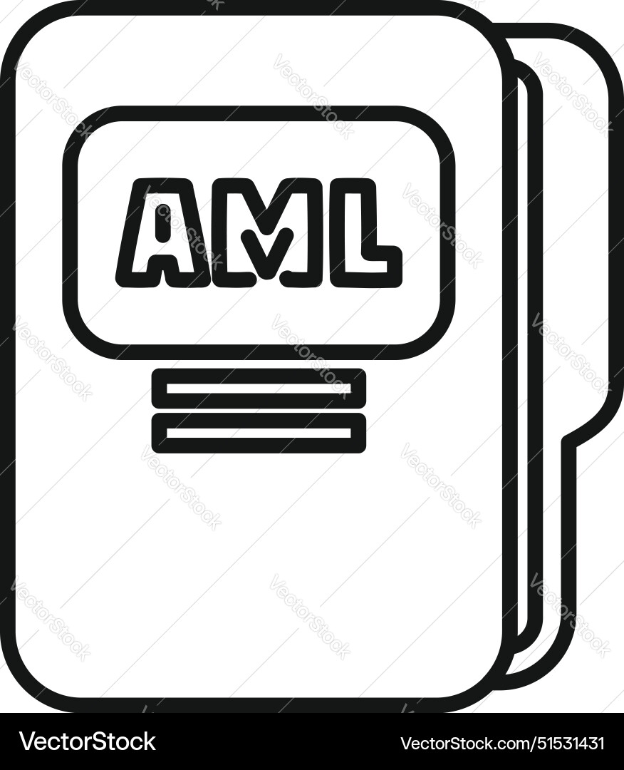 Aml file system for documents Aml file system for documents Vector Image