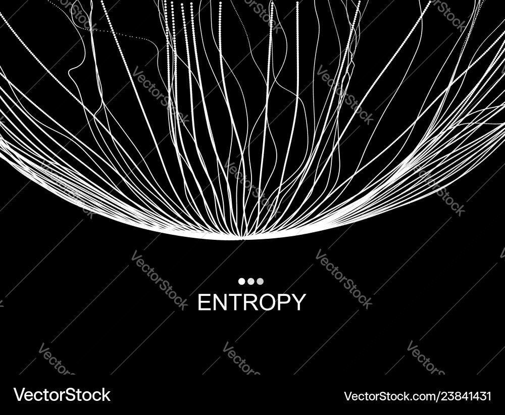 Array with dynamic particles 3d abstract grid Array with dynamic particles 3d abstract grid Vector Image