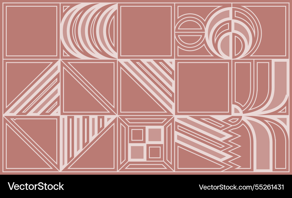 Geometric pattern in a minimalist style an idea vector image