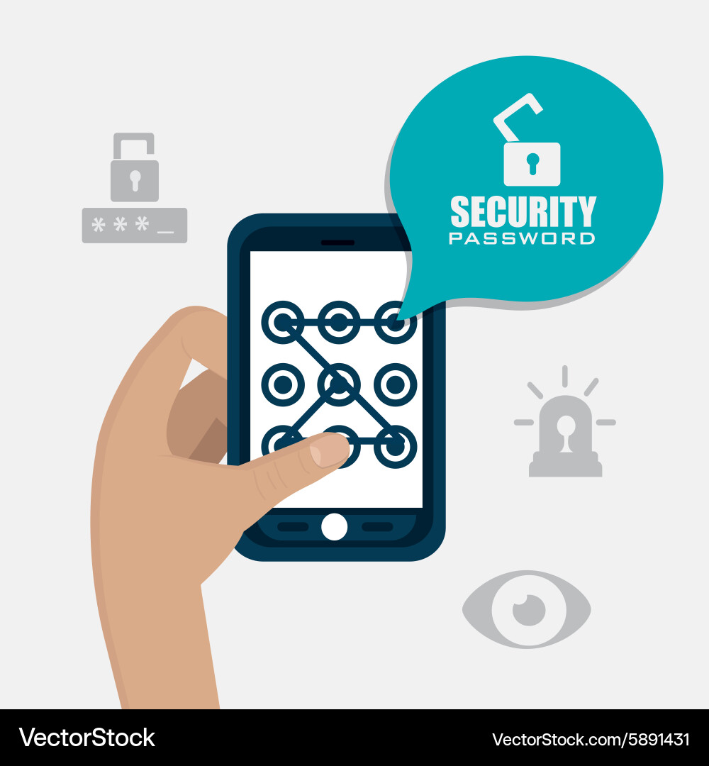 Security system design vector image