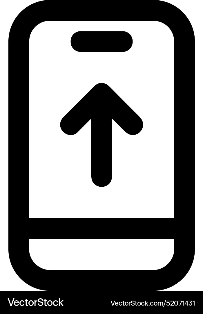 Upload outline icon symbol image Vector Image