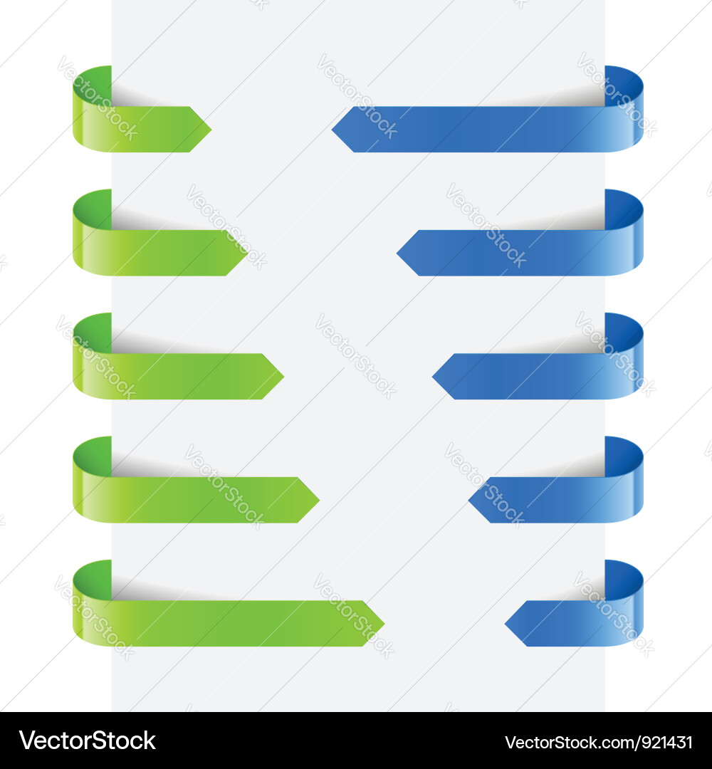 Web arrows vector image