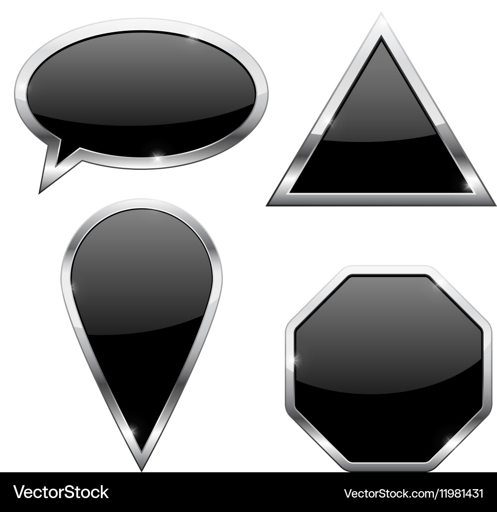 Web icons - triangle location pin dialog bubble vector image