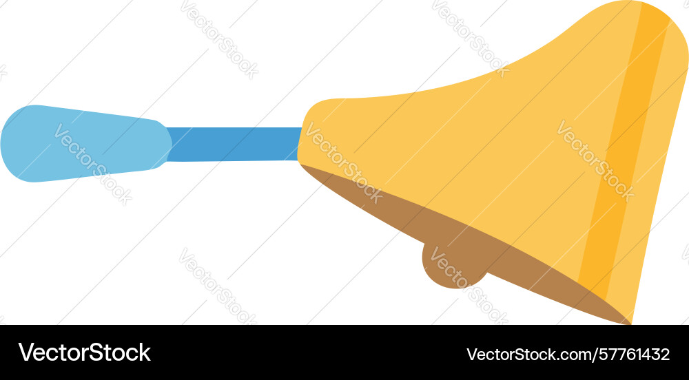 Bell with handle icon notification tool design vector image