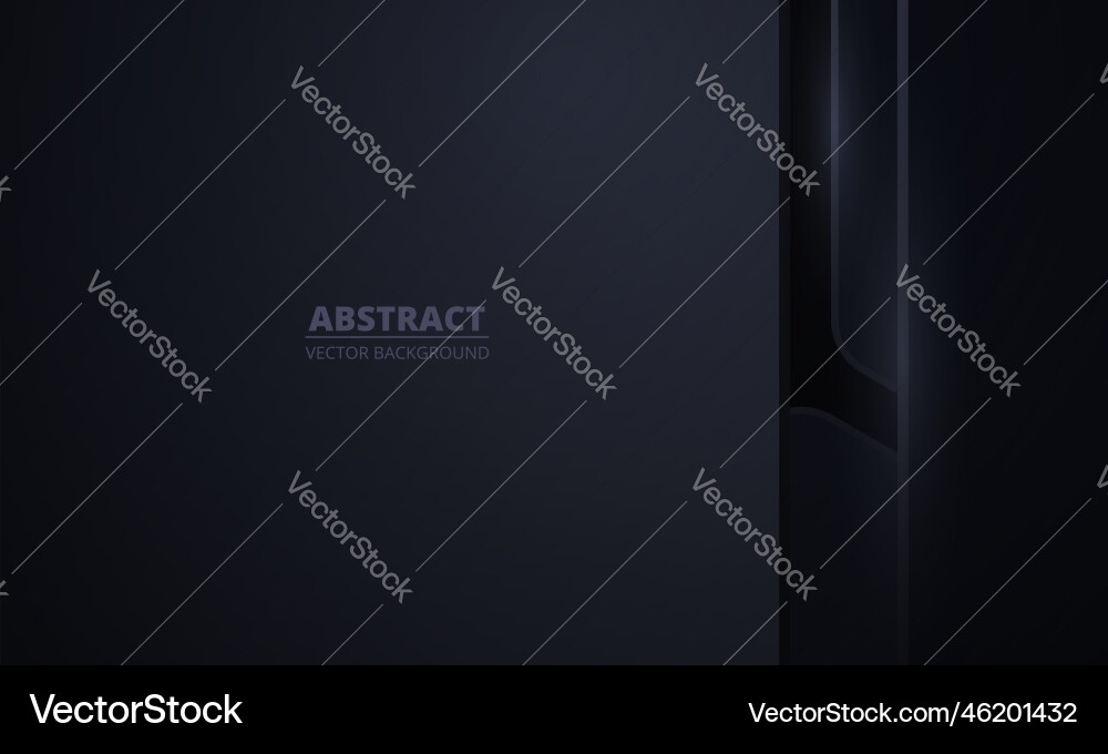 Black modern 3d abstract background with vertical Black modern 3d abstract background with vertical vector image