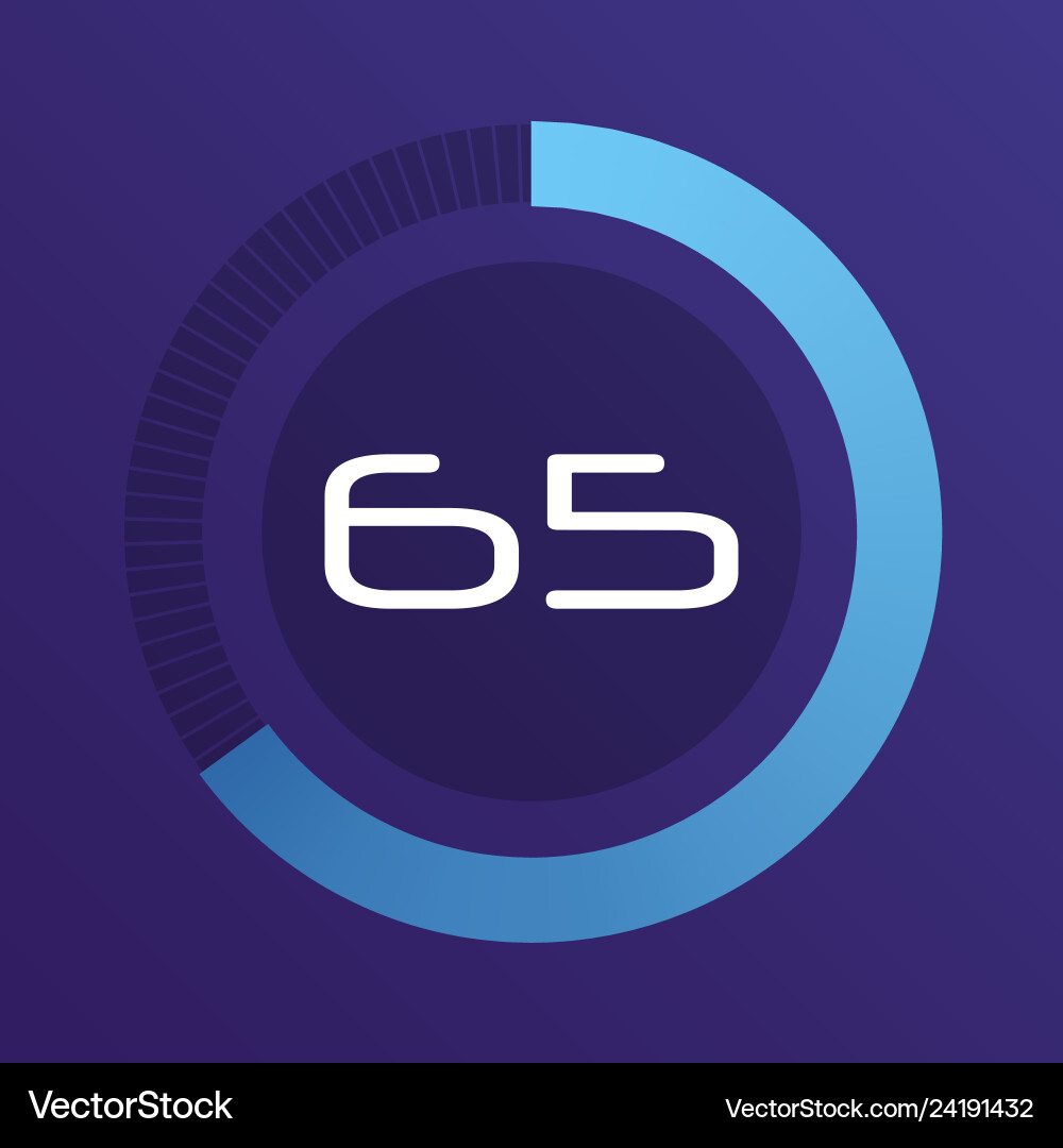 Circular interval timer Circular interval timer vector image