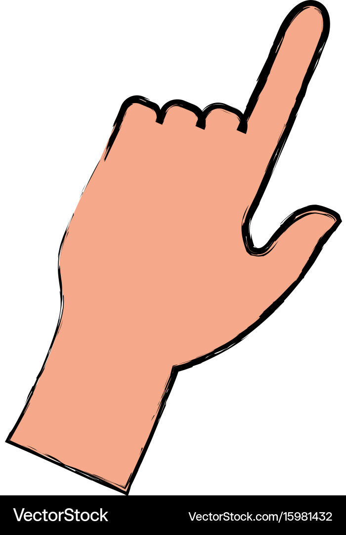 Click hand icon pointer finger cursor vector image
