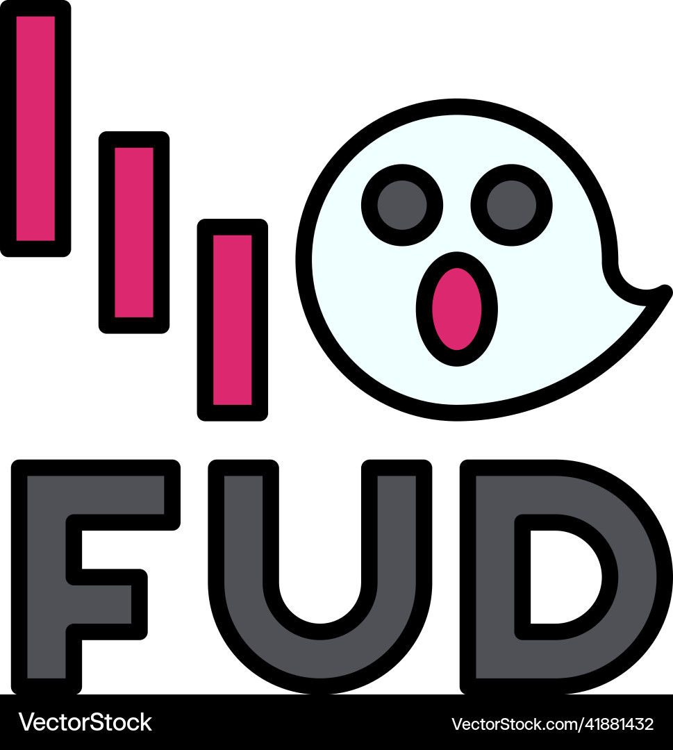 Fud icon crypto related – Royalty-Free Vector | VectorStock