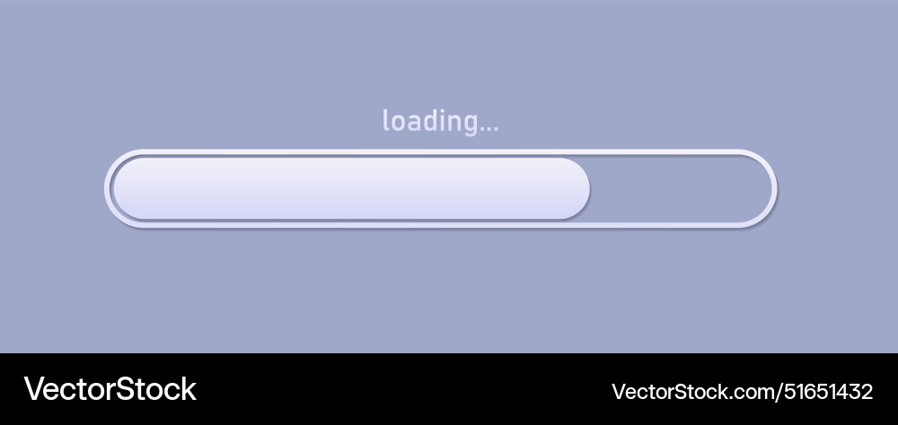 Loading bar concept progress data for upload Vector Image