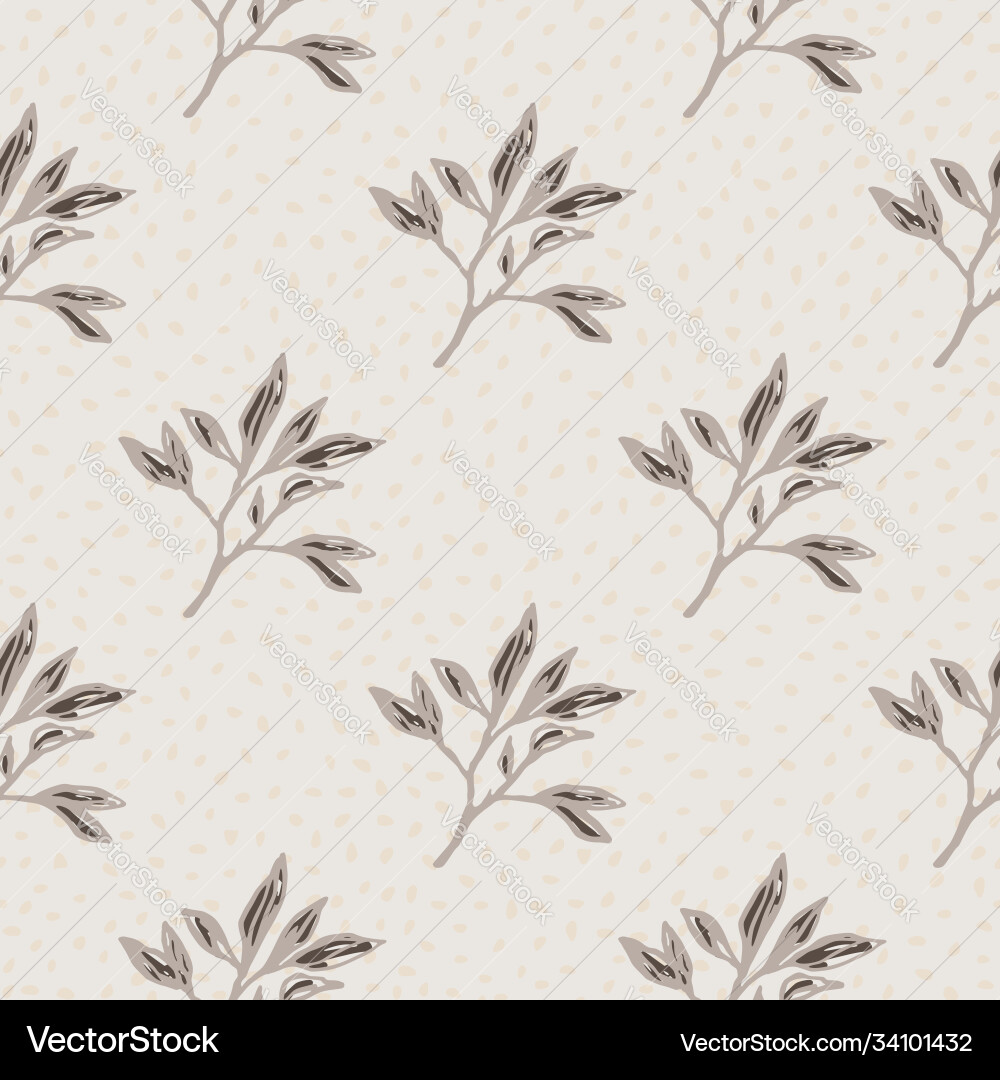 Minimalistic seamless pattern with branches Minimalistic seamless pattern with branches Vector Image
