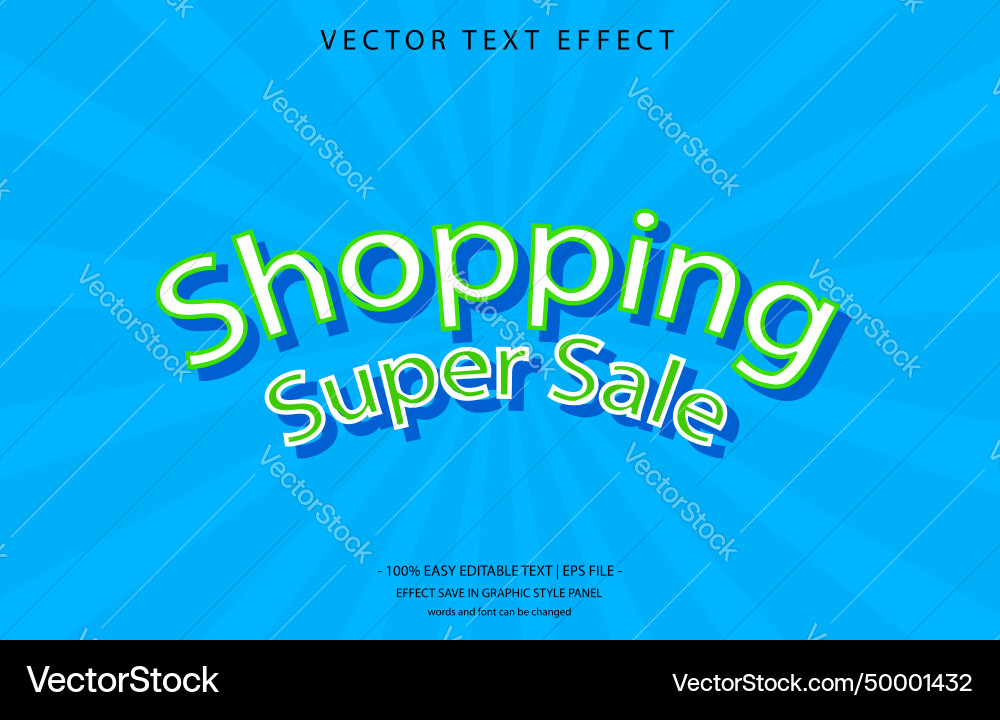 Text effect editable file vector image