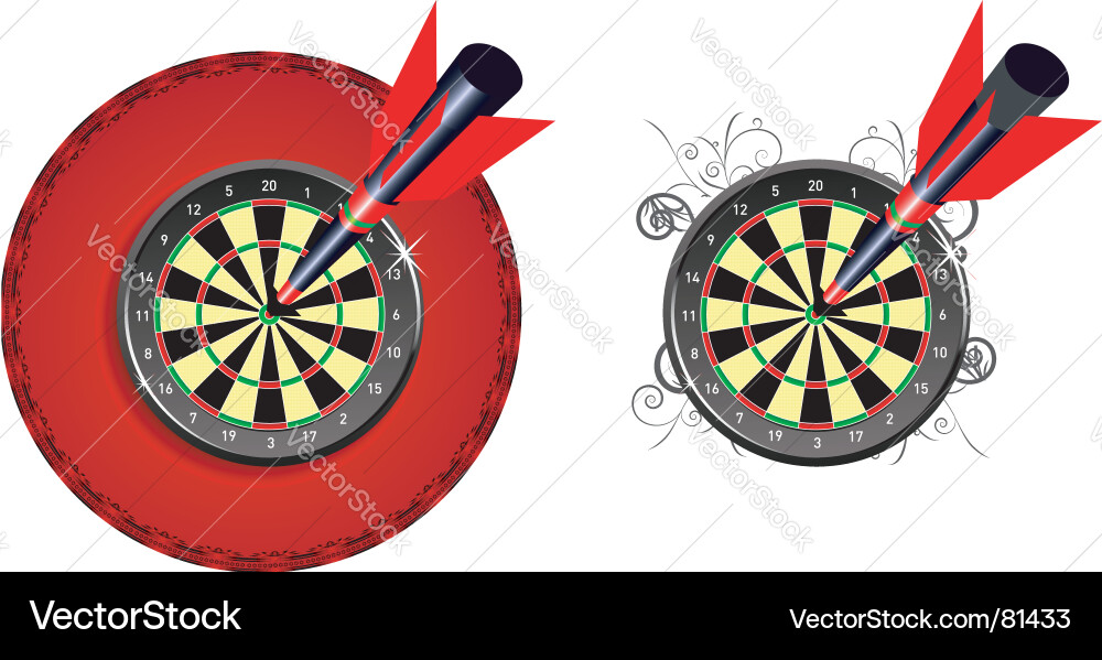 Dartboard Game Vector Image