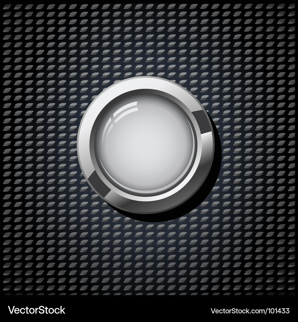Grey button vector image