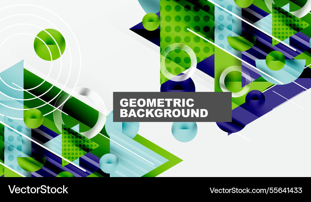 Modern abstract design with overlapping Vector Image