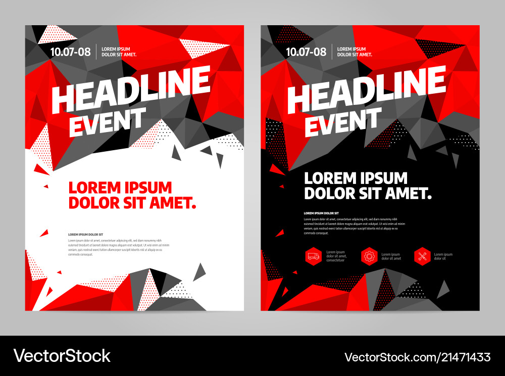 Modern Event Layout Template Vector Image