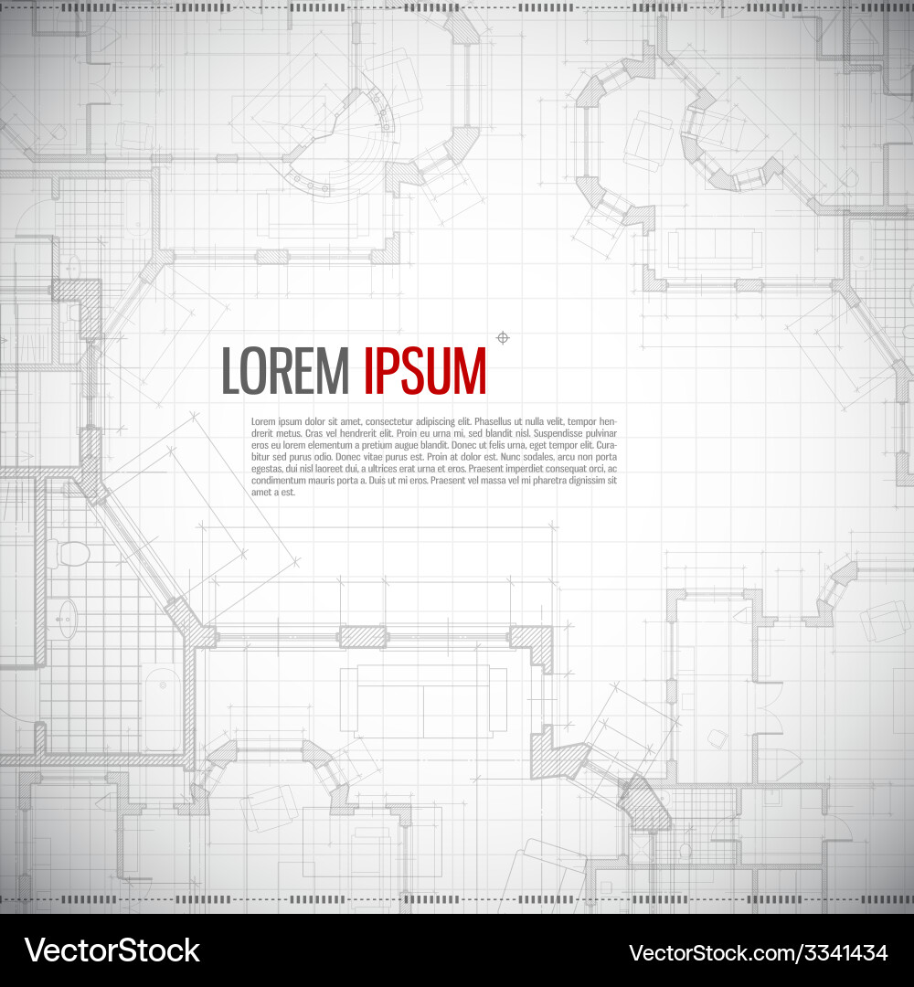Blueprint Architectural Background vector image