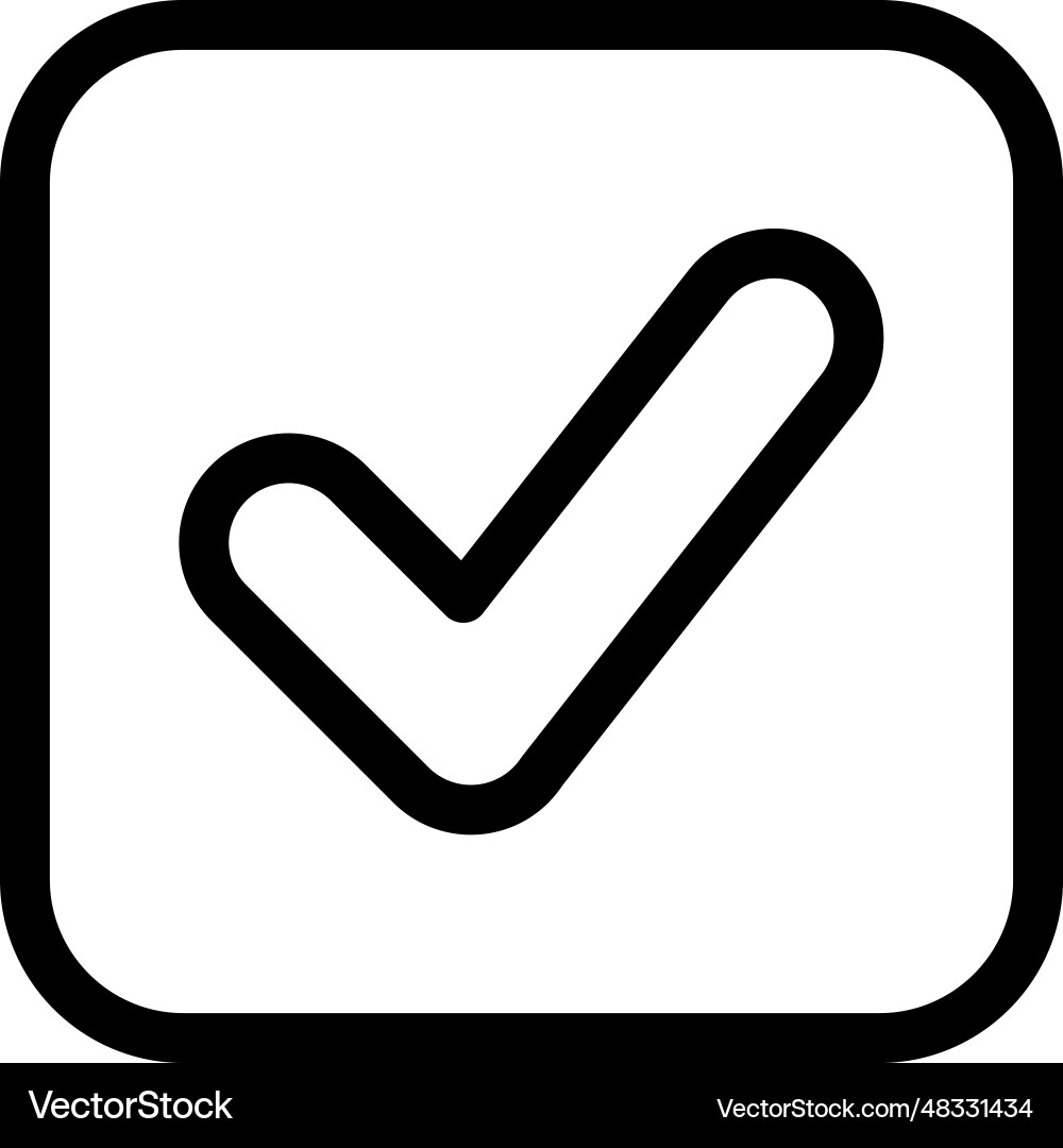 Checkbox icon Checkbox icon vector image