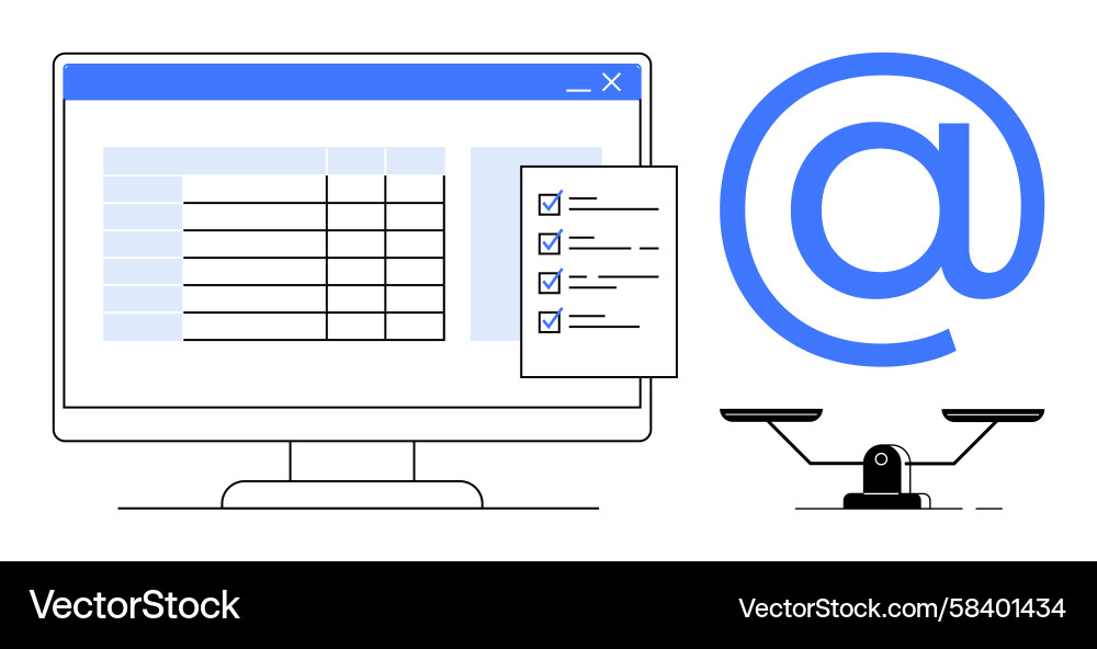 Data Management & Workflow Vector Image