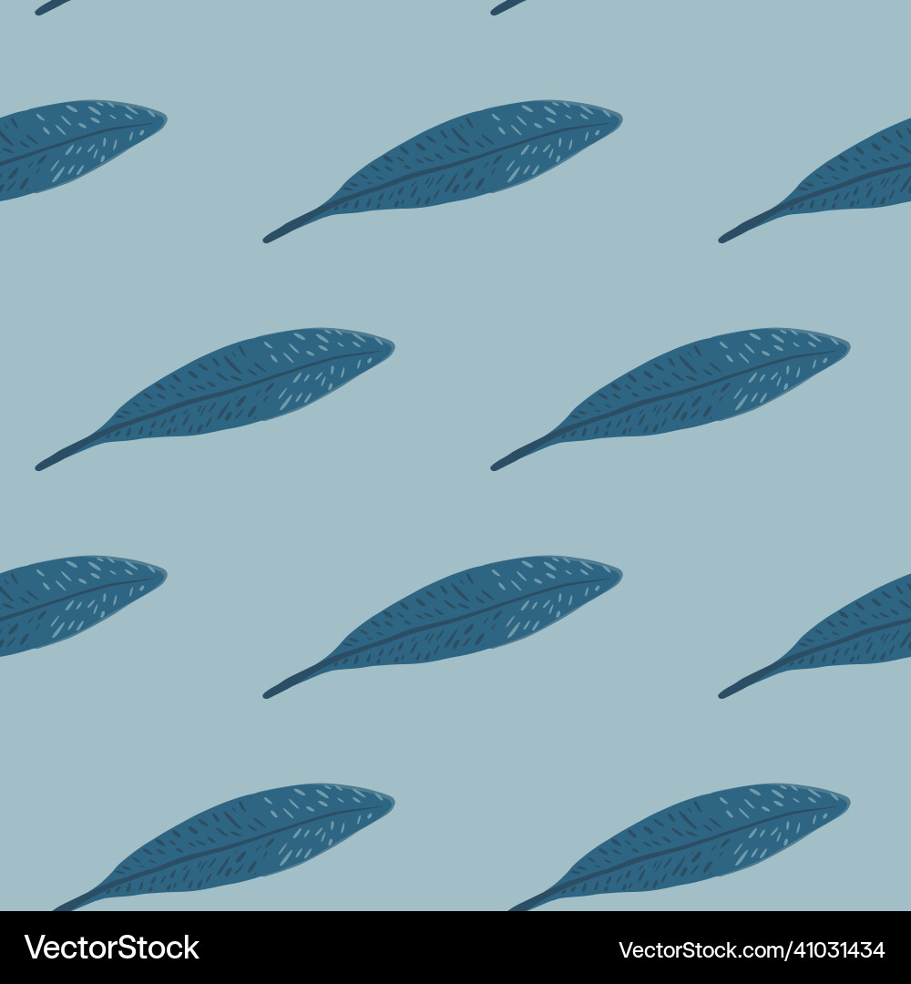 Feathers seamless pattern background feather Vector Image